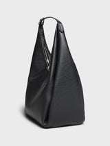 TOTEME - Belt Hobo Bag in Black Grain