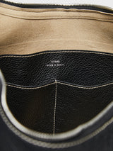 TOTEME - Belt Hobo Bag in Black Grain