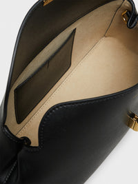 TOTEME - T-Lock Clutch in Black