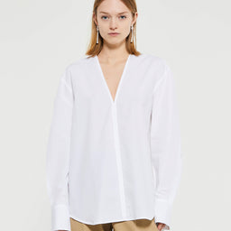 TOTEME - V-Neck Shirt in White