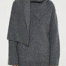 TOTEME - Long Scarf Knit in Dark Grey Melange