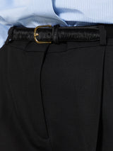 TOTEME - Double-Pleated Tailored Trousers in Black