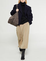 TOTEME - Double-Knit Turtleneck in Black