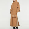 TOTEME - Embroidered Scarf Coat in Camel