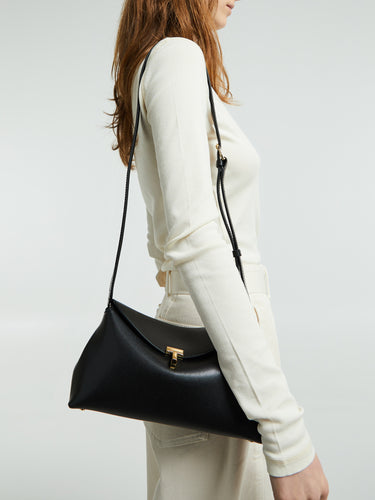 TOTEME - T-Lock Clutch in Black
