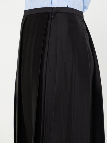 TOTEME - Wool Silk Twinflower Skirt in Black