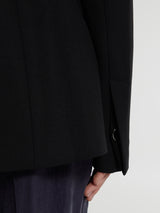 TOTEME - Collarless Cinched Jacket in Black