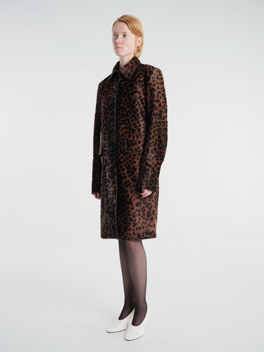 TOTEME - Pony Hair Coat in Leopard