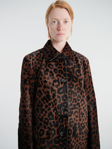 TOTEME - Pony Hair Coat in Leopard