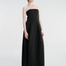TOTEME - Strapless Balloon Dress in Washed Black