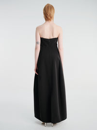 TOTEME - Strapless Balloon Dress in Washed Black
