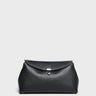 TOTEME - T-Lock Clutch in Black Grained Leather