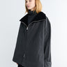 Toteme - Zipped Country Jacket in Washed Black