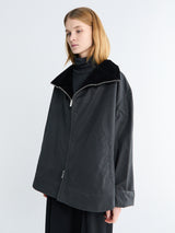 Toteme - Zipped Country Jacket in Washed Black
