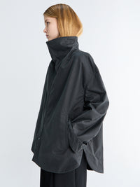 TOTEME - Zipped Country Jacket in Washed Black