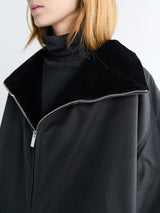 Toteme - Zipped Country Jacket in Washed Black