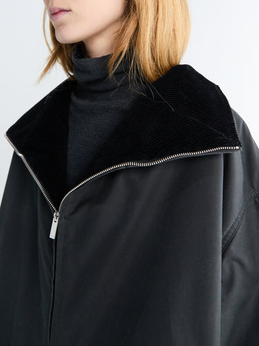 Toteme - Zipped Country Jacket in Washed Black