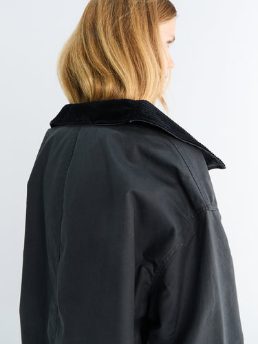 Toteme - Zipped Country Jacket in Washed Black