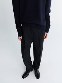 TOTEME - Pleat Trousers in Black