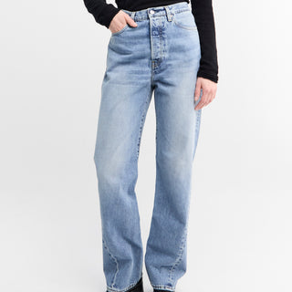 TOTEME - Twisted Seam Denim Full Length in Worn Blue