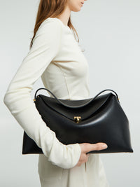 TOTEME - T-Lock Top Handle Bag in Black