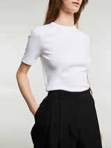 TOTEME - Classic Rib T-Shirt in White