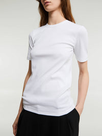 TOTEME - Classic Rib T-Shirt in White