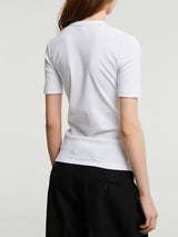 TOTEME - Classic Rib T-Shirt in White