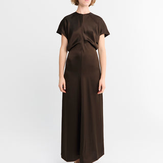 TOTEME - Slouch Waist Dress in Bark