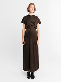 TOTEME - Slouch Waist Dress in Bark
