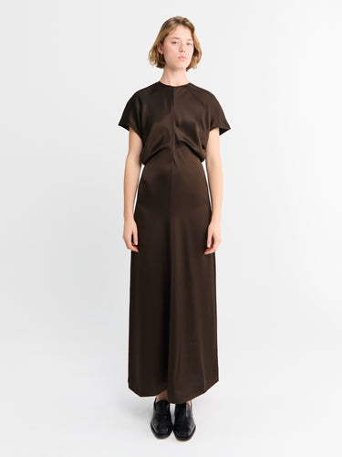 TOTEME - Slouch Waist Dress in Bark