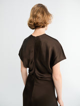 TOTEME - Slouch Waist Dress in Bark