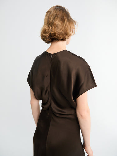 TOTEME - Slouch Waist Dress in Bark
