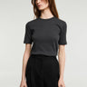 TOTEME - Classic Rib T-Shirt in Charcoal Melange