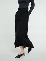 TOTEME - Low-Waist Straight Skirt in Black