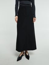 TOTEME - Low-Waist Straight Skirt in Black