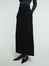 TOTEME - Low-Waist Straight Skirt in Black
