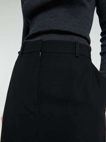 TOTEME - Low-Waist Straight Skirt in Black