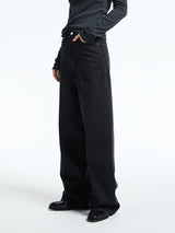 TOTEME - Wide Leg Denim in Faded Black