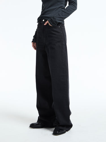 TOTEME - Wide Leg Denim in Faded Black