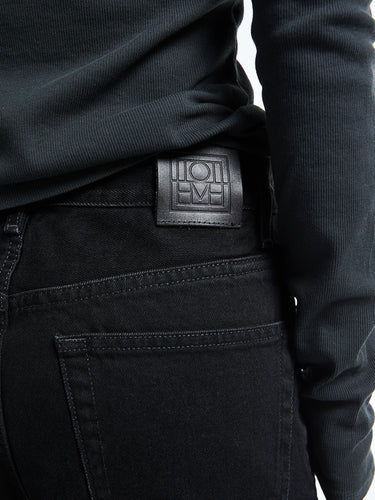 TOTEME - Wide Leg Denim in Faded Black