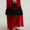 TOTEME - T-Lock Woven-Leather Top Handle Bag in Black
