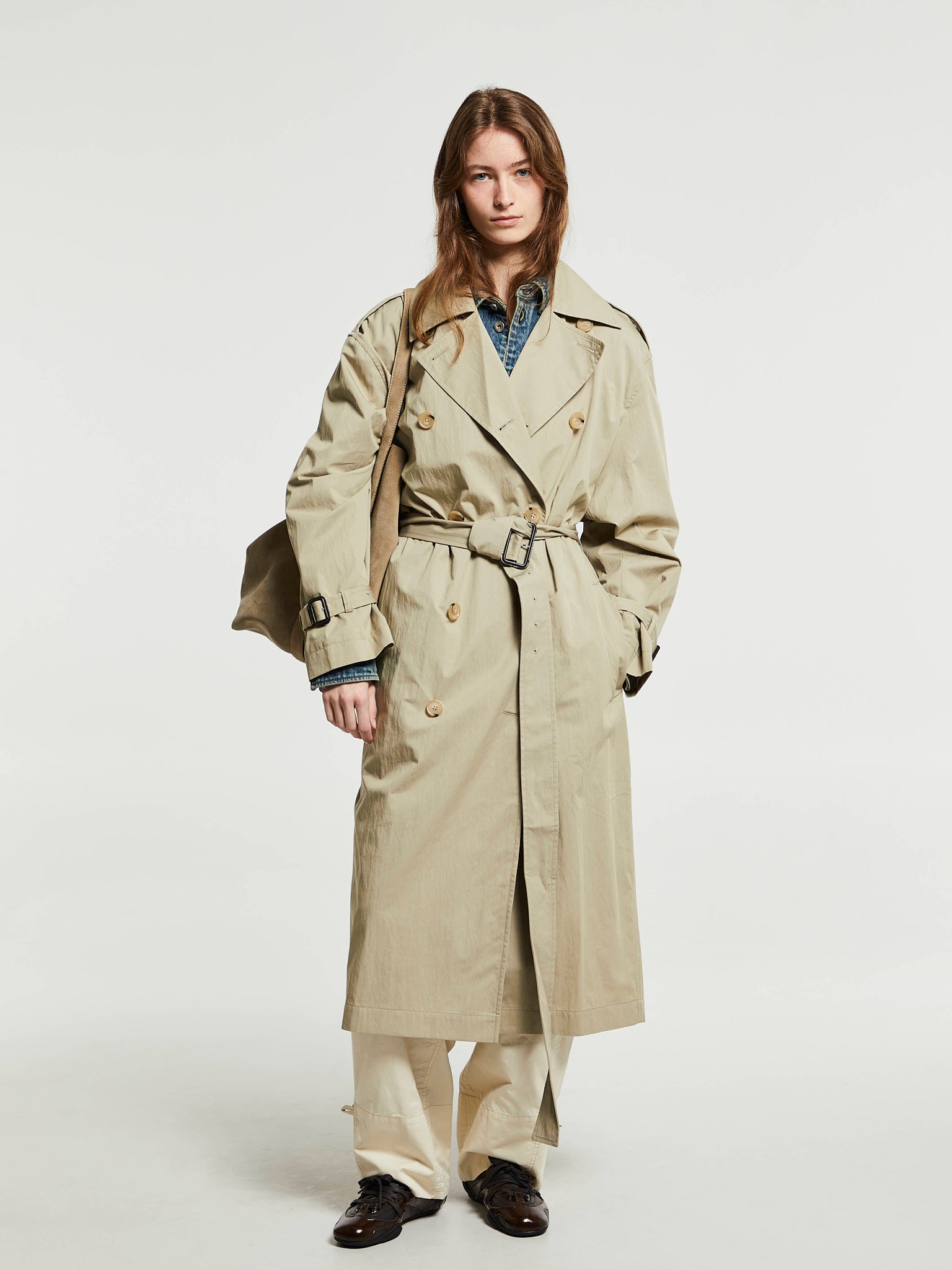 TOTEME - Crisp Summer Trench Coat in Clay