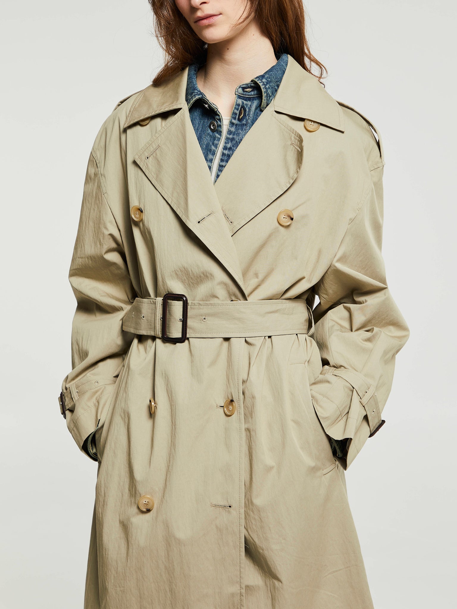 TOTEME - Crisp Summer Trench Coat in Clay