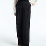 TOTEME - Double-Pleat Fluid Trousers in Black