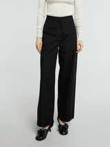 TOTEME - Twisted Seam Trousers in Black