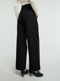 TOTEME - Twisted Seam Trousers in Black