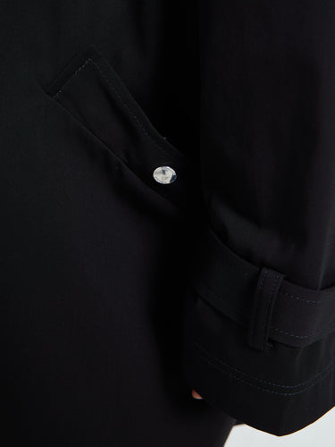 TOTEME - Oversized Trench Jacket in Black