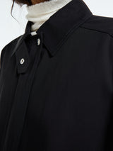 TOTEME - Oversized Trench Jacket in Black