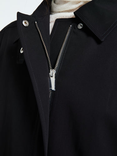 TOTEME - Oversized Trench Jacket in Black